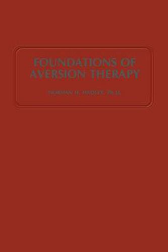 Cover image for Foundations of Aversion Therapy
