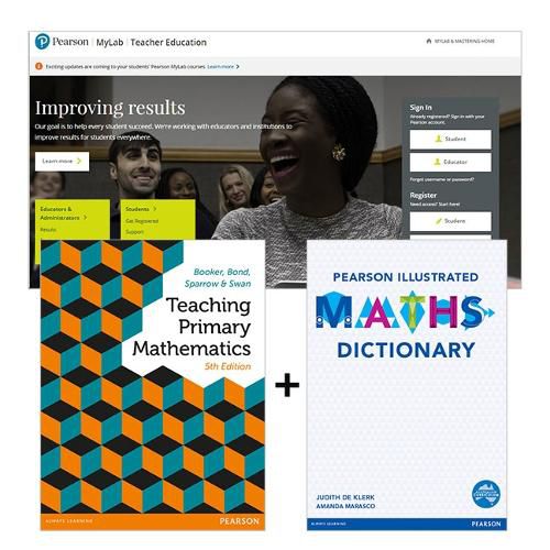 Cover image for Teaching Primary Mathematics + Pearson Illustrated Maths Dictionary + MyLab Education with eText