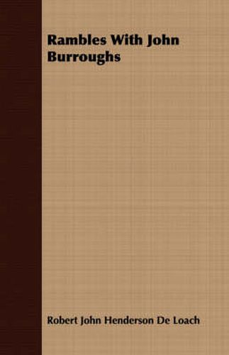 Cover image for Rambles with John Burroughs