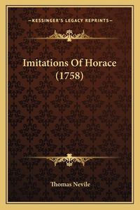 Cover image for Imitations of Horace (1758)