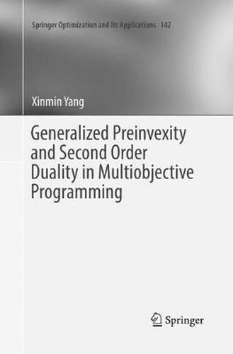Cover image for Generalized Preinvexity and Second Order Duality in Multiobjective Programming