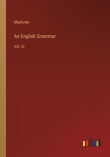 Cover image for An English Grammar