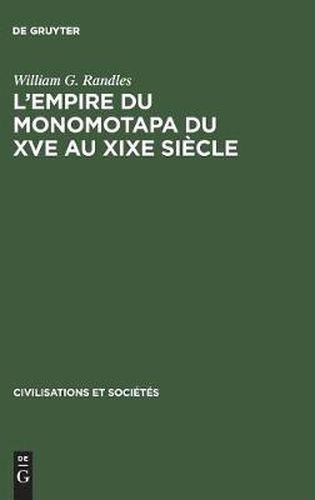 Cover image for L'empire du Monomotapa du XVe au XIXe siecle