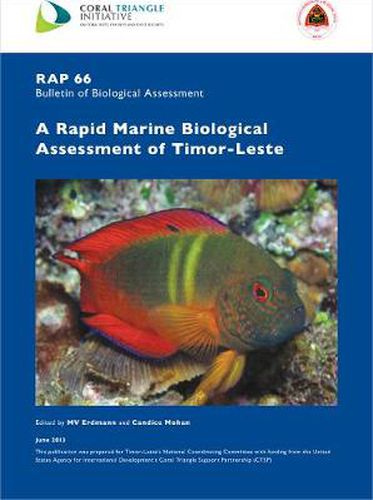 Cover image for A Rapid Marine Biological Assessment of Timor-Leste: RAP Bulletin of Biological Assessment 66