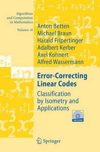 Cover image for Error-Correcting Linear Codes: Classification by Isometry and Applications