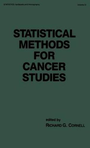 Cover image for Statistical Methods for Cancer Studies