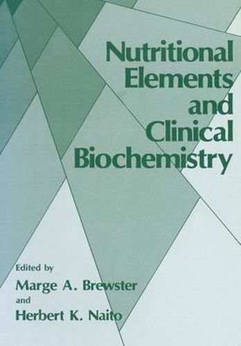 Cover image for Nutritional Elements and Clinical Biochemistry