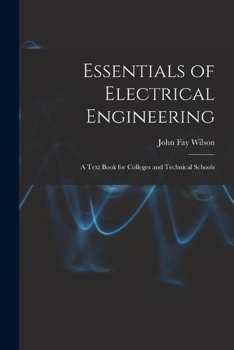 Cover image for Essentials of Electrical Engineering