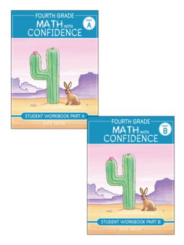 Cover image for Fourth Grade Math with Confidence Student Workbook Bundle