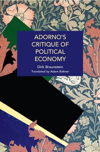 Cover image for Adorno's Critique of Political Economy