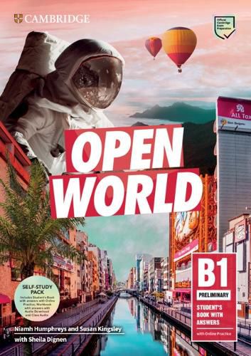 Cover image for Open World Preliminary Self Study Pack (SB w Answers w Online Practice and WB w Answers w Audio Download and Class Audio)