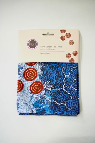 Aboriginal Seven Sisters Cotton Tea Towel