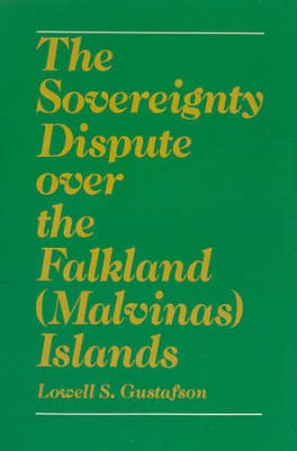 Cover image for The Sovereignty Dispute over the Falkland (Malvinas) Islands