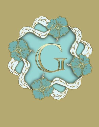 Cover image for G: 100 Pages 8.5 X 11 Monogram Notebook College Ruled Line Paper