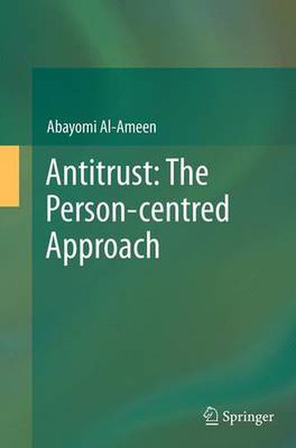 Cover image for Antitrust: The Person-centred Approach