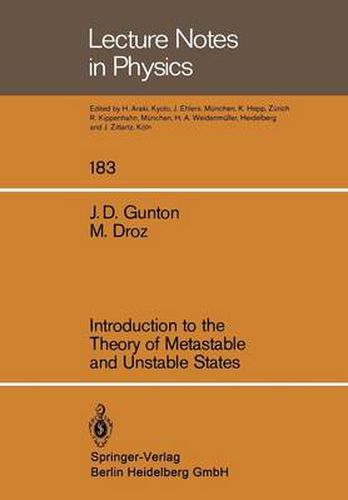 Cover image for Introduction to the Theory of Metastable and Unstable States