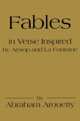 Cover image for Fables in Verse Inspired by Aesop and La Fontaine