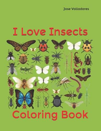 Cover image for I Love Insects: Coloring Book