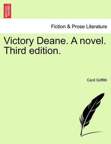 Cover image for Victory Deane. a Novel. Third Edition.