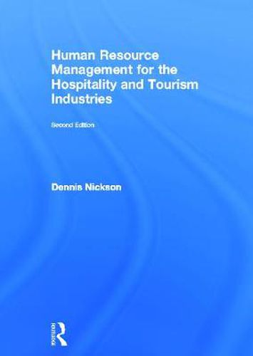 Cover image for Human Resource Management for the Hospitality and Tourism Industries