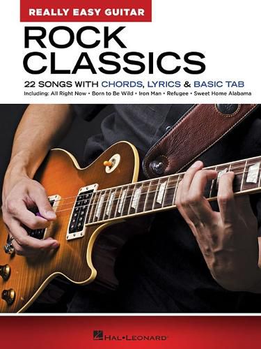 Cover image for Rock Classics - Really Easy Guitar Series: 22 Songs with Chords, Lyrics & Basic Tab