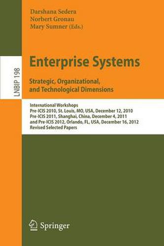 Cover image for Enterprise Systems. Strategic, Organizational, and Technological Dimensions