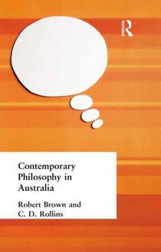 Cover image for Contemporary Philosophy in Australia