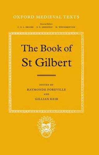 Cover image for The Book of St Gilbert