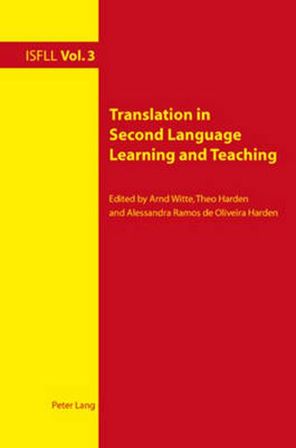 Cover image for Translation in Second Language Learning and Teaching