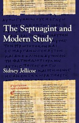 Cover image for The Septuagint and Modern Study