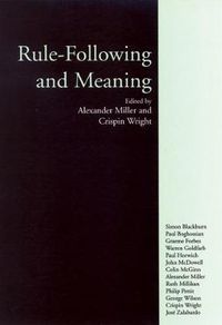 Cover image for Rule-Following and Meaning