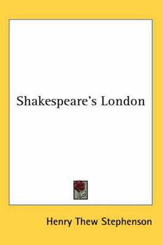 Cover image for Shakespeare's London