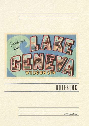 Cover image for Vintage Lined Notebook Greetings from Lake Geneva, Wisconsin