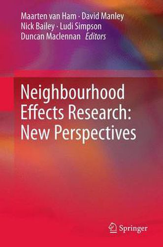 Cover image for Neighbourhood Effects Research: New Perspectives