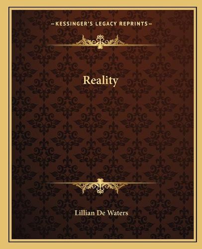 Cover image for Reality