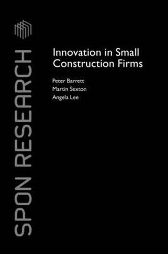 Cover image for Innovation in Small Construction Firms