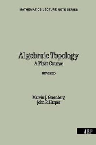 Cover image for Algebraic Topology: A First Course