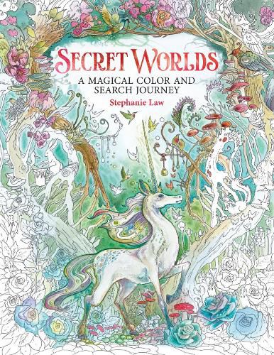 Cover image for Secret Worlds: A Magical Color and Search Journey