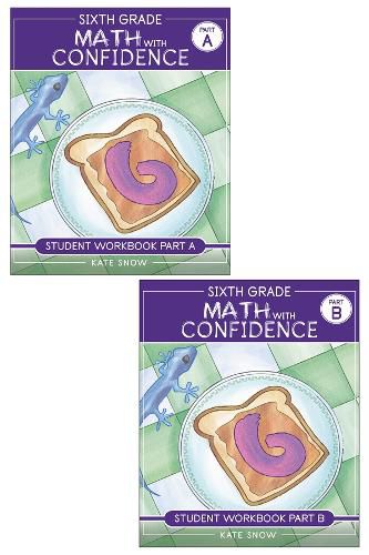 Cover image for Sixth Grade Math with Confidence Student Workbook Bundle