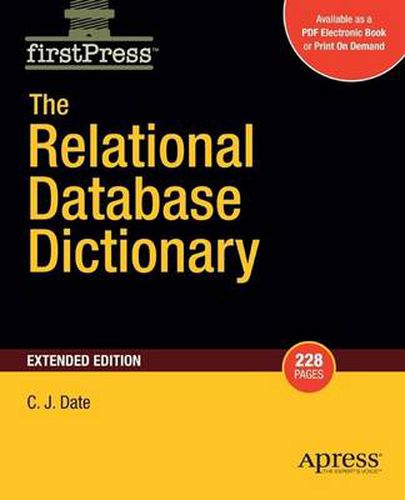 Cover image for The Relational Database Dictionary, Extended Edition