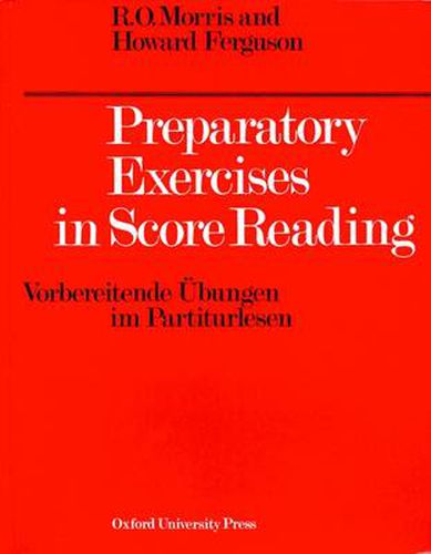 Cover image for Preparatory Exercises in Score Reading