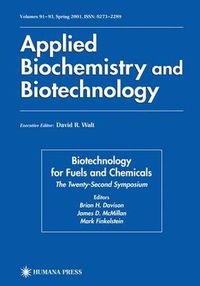 Cover image for Twenty-Second Symposium on Biotechnology for Fuels and Chemicals