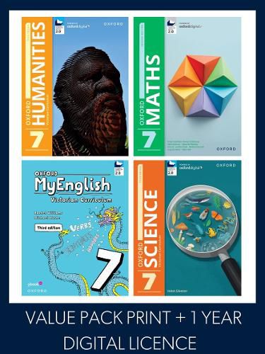 Cover image for Oxford Value Pack Victorian Curriculum 7 2026 (print+1yr digital licence)