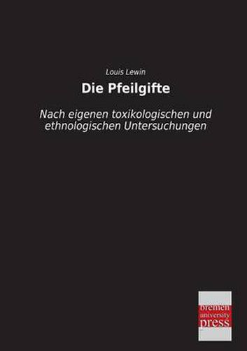 Cover image for Die Pfeilgifte