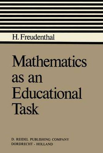 Cover image for Mathematics as an Educational Task