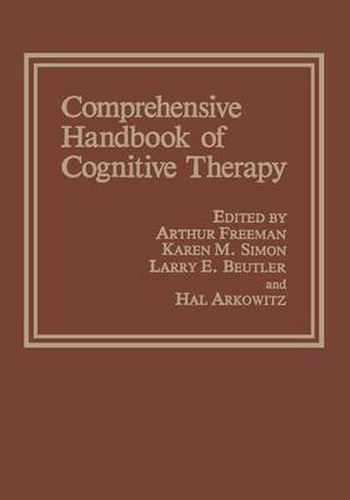 Cover image for Comprehensive Handbook of Cognitive Therapy