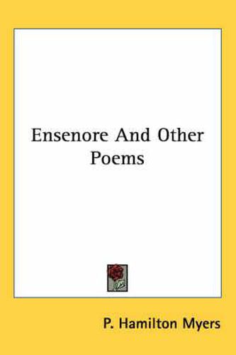 Cover image for Ensenore and Other Poems