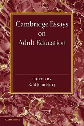 Cover image for Cambridge Essays on Adult Education