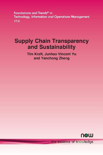 Cover image for Supply Chain Transparency and Sustainability