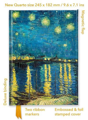 Cover image for Vincent van Gogh: Starry Night over the Rhone (Foiled Quarto Journal)